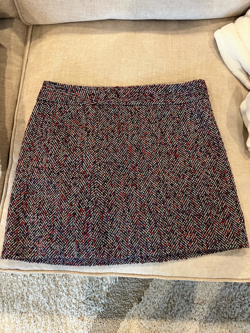 The Limited Multicolor Tweed Mini Skirt (L)